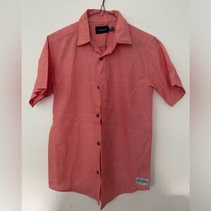 Calvin Klein orange dress shirt Medium 10/12
